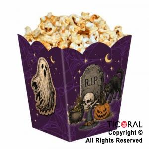CAJITA POCHOCLERA HALLOWEEN CRIATURAS DE TERROR X 6